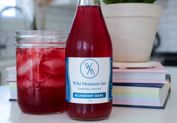 KMK Living Inc. A Functional Beverage Company Wild Mountain Jun Blueberry Basil